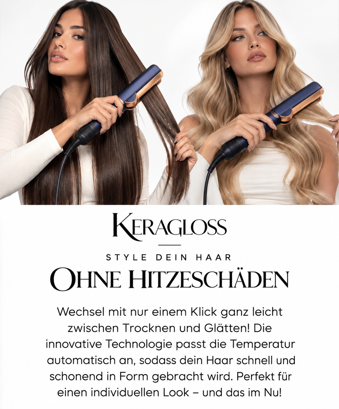 Keragloss 2 in 1 Haarglätter